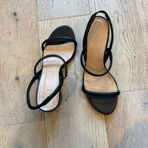 J. Crew Black Strappy Sandals